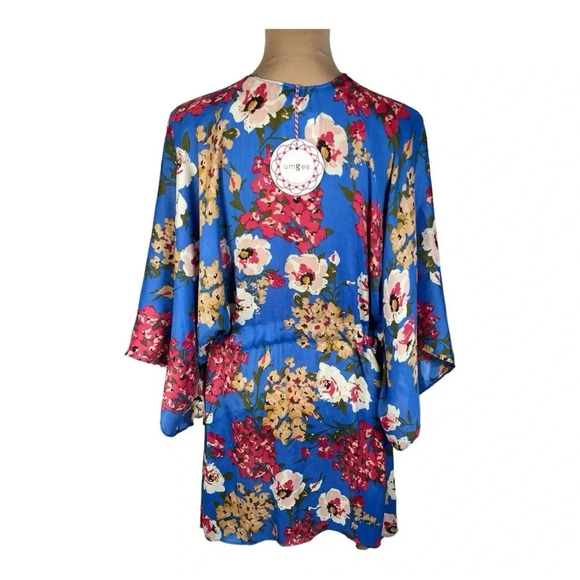 UMGEE Meet Me At The Resort Boutique Floral Kimono‎ NWT Sz Small - Picture 2 of 7